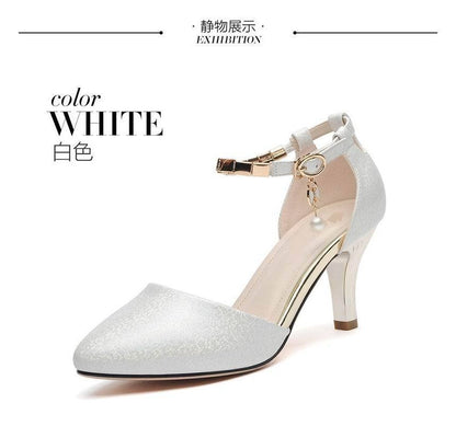 Sandals Heel High Ankle Strap