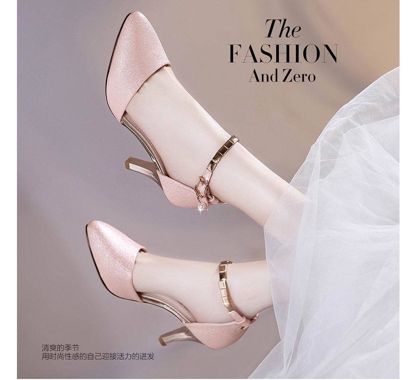 Sandals Heel High Ankle Strap