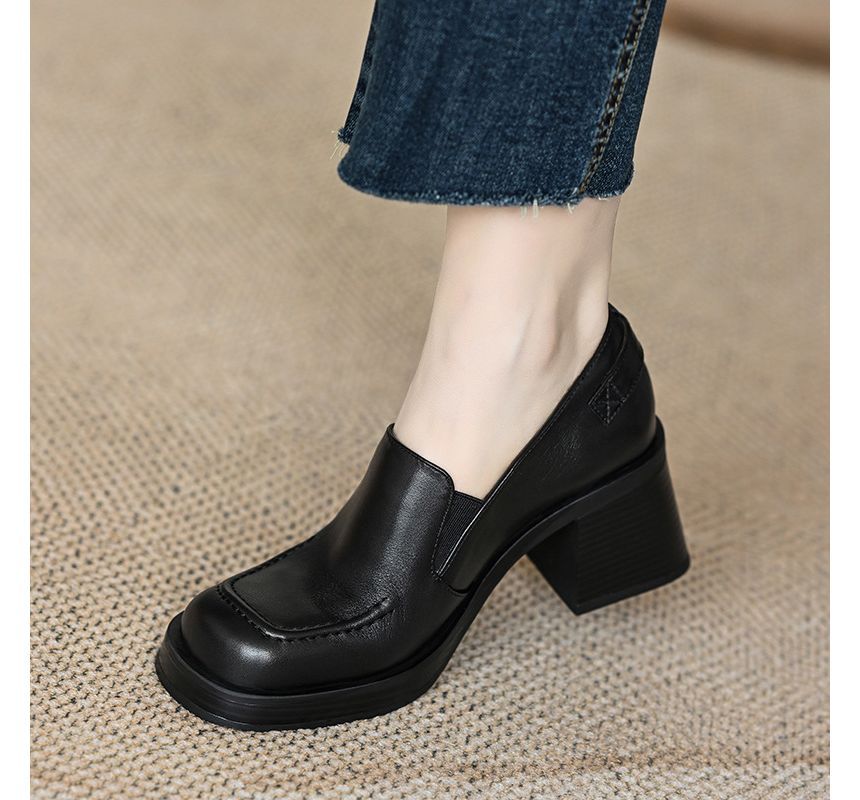 Loafers Buckled Block-Heel