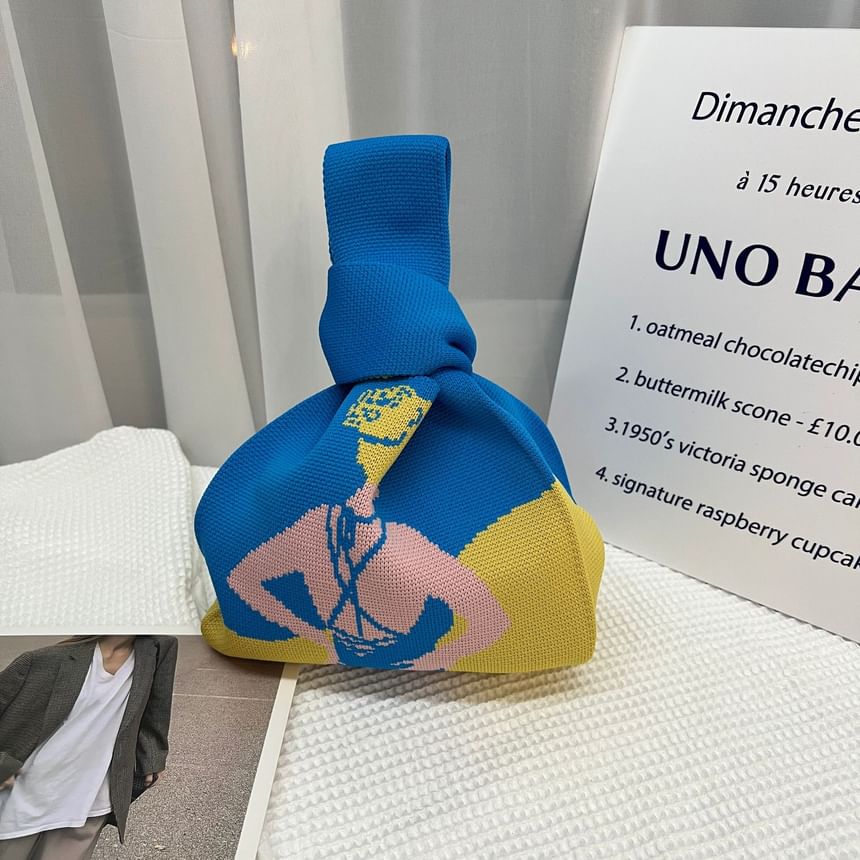 Tote Bag Knit Patterned