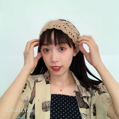 Eyelet Knit Headband