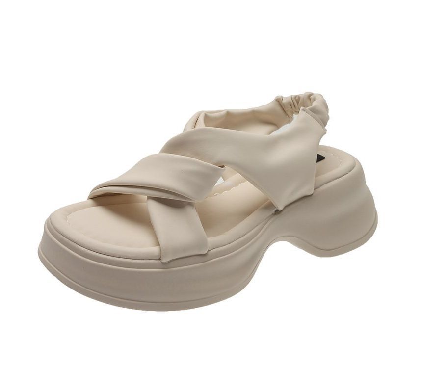 Sandals Platform Slingback Knot