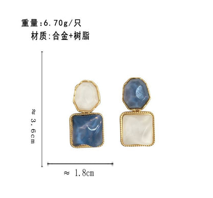 Dangle Earring Alloy Resin