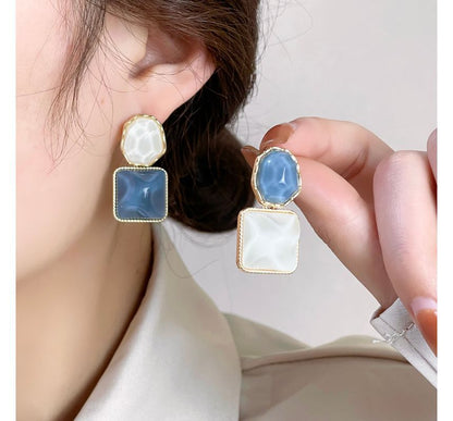 Dangle Earring Alloy Resin