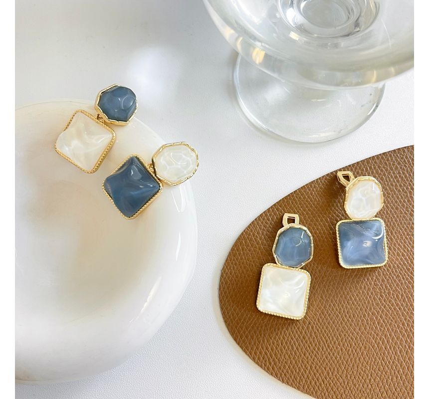 Dangle Earring Alloy Resin