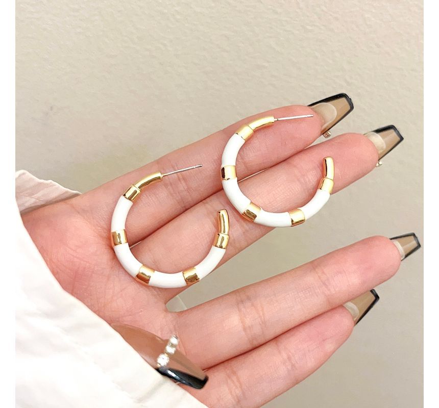 Earring Color Hoop Block