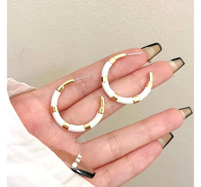 Earring Color Hoop Block
