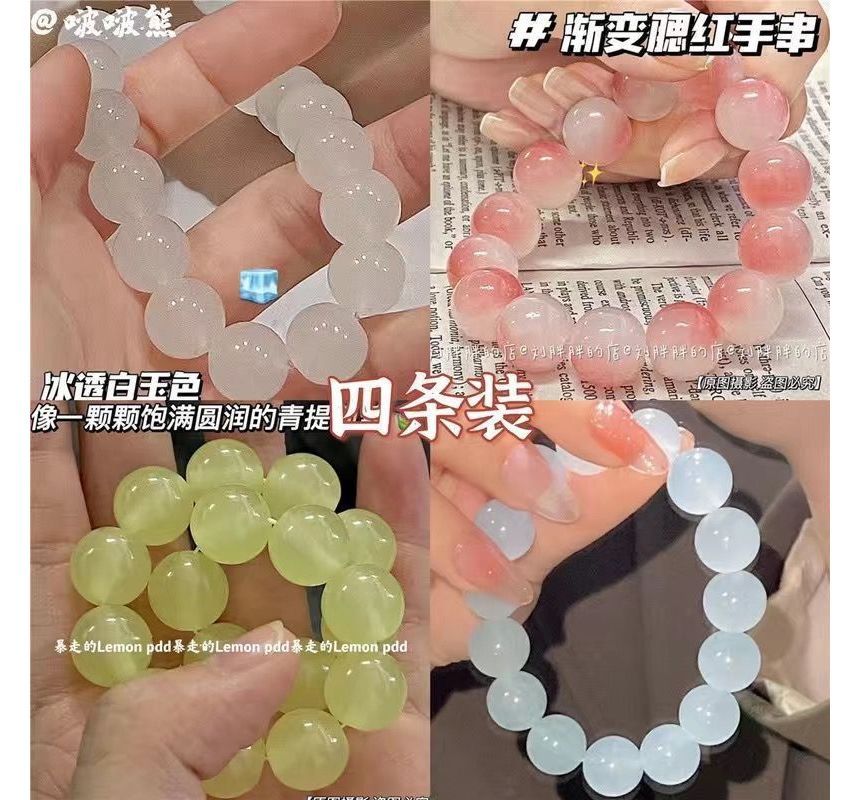 Gemstone Bracelet Faux Bead