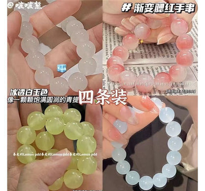 Gemstone Bracelet Faux Bead