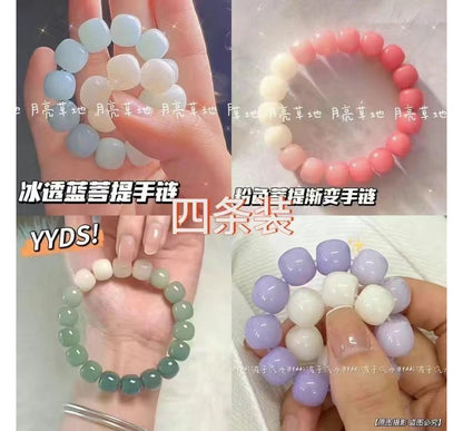 Gemstone Bracelet Faux Bead
