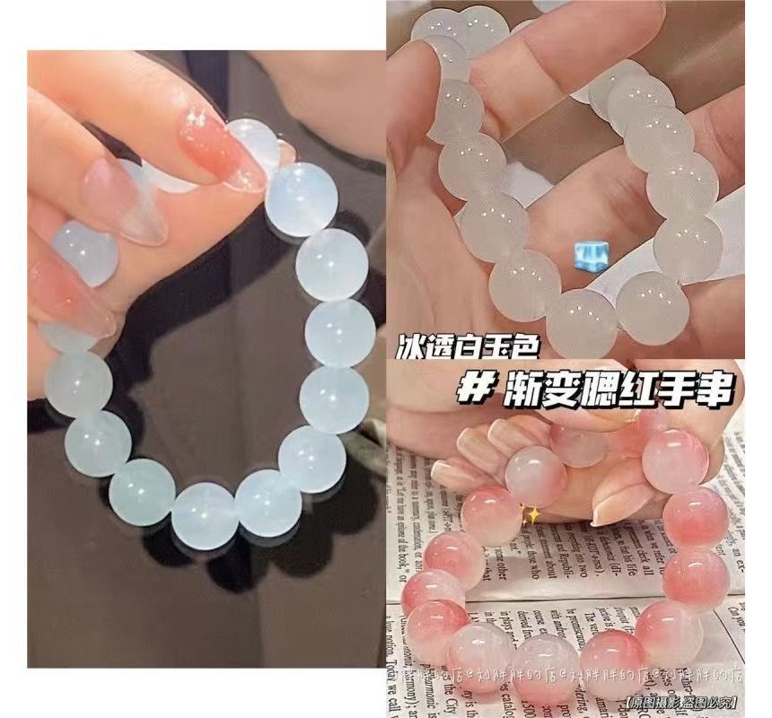 Gemstone Bracelet Faux Bead