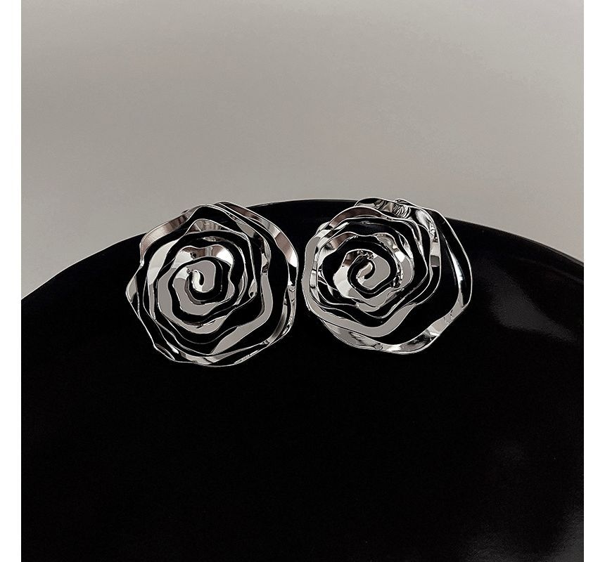 Earring Alloy Rose