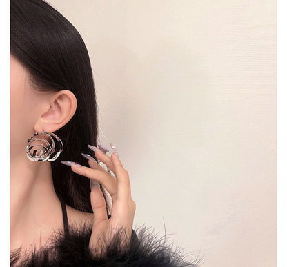 Earring Alloy Rose
