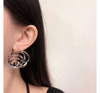Earring Alloy Rose