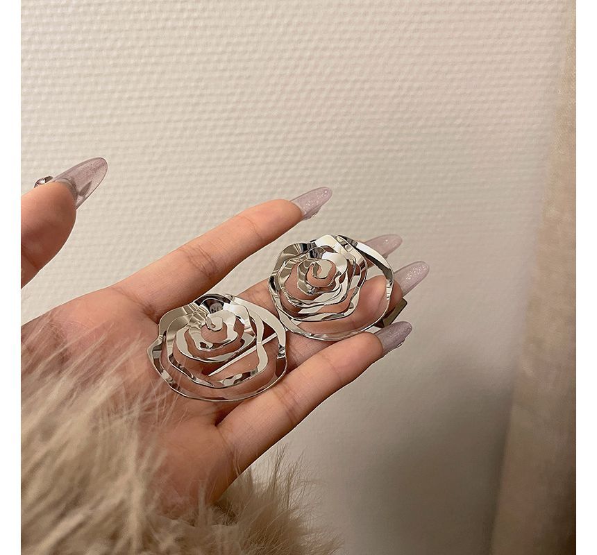 Earring Alloy Rose