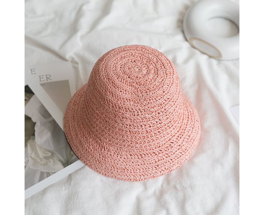 Straw Bucket Hat