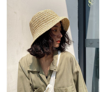 Straw Bucket Hat