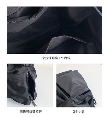 Bag Bucket Drawstring Nylon Multi-Pocket
