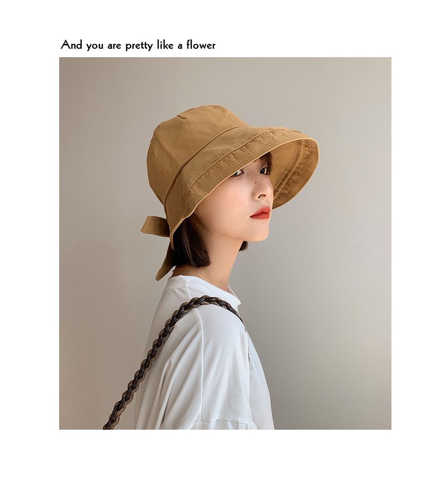 Plain Bow Bucket Hat