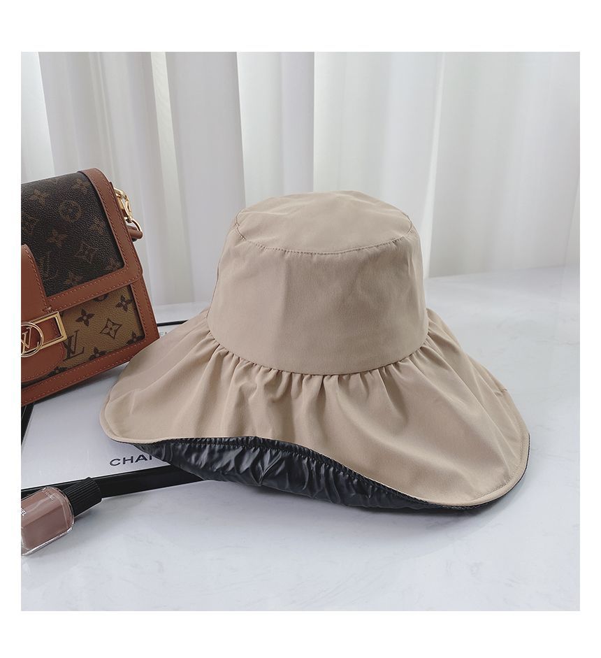 Plain Ruffle Sun Hat