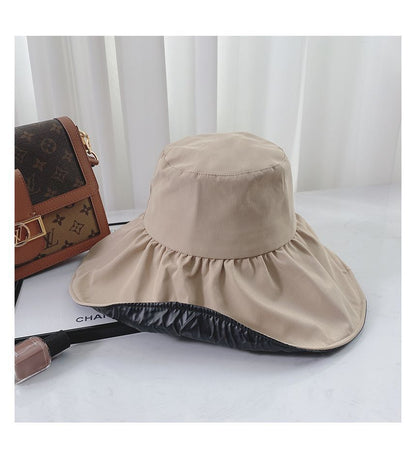 Plain Ruffle Sun Hat