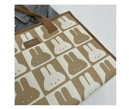 Rabbit Print Tote Bag