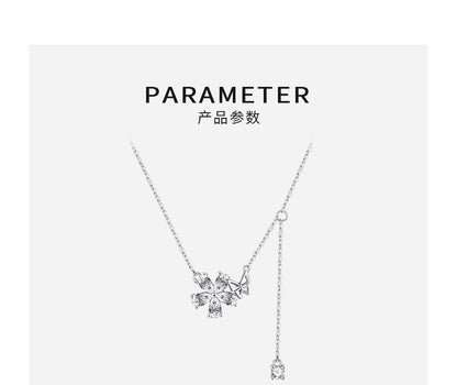 Floral Pendant Alloy Choker