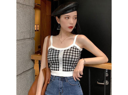 Top Cami Plaid