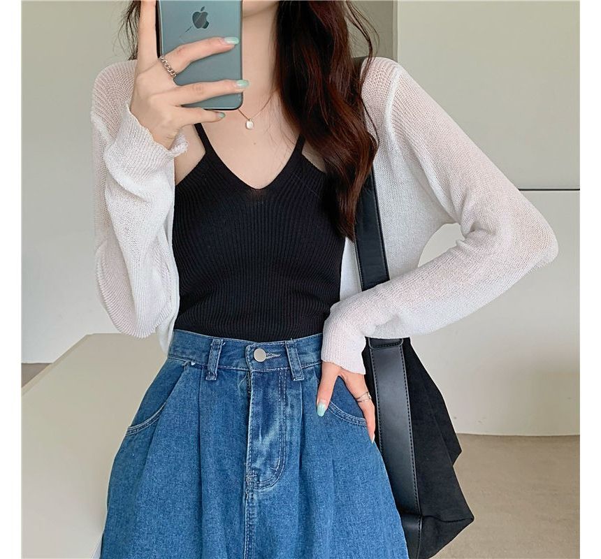 Cardigan Plain Bolero