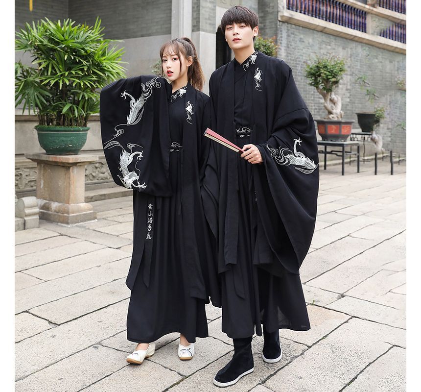 Couple Matching Traditional Chinese Embroidered Jacket / Top / Skirt / Set