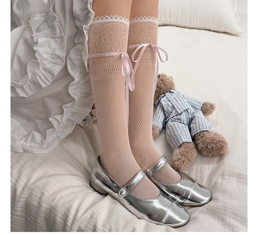 Bow Balletcore Lace Socks