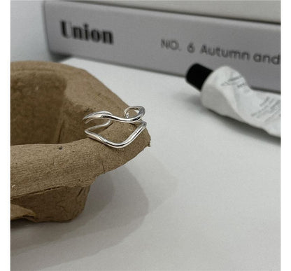 Geometric / Ring Layered Open Alloy Wavy