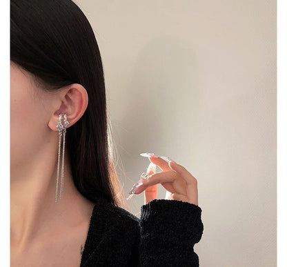 Earring Cuff Fringed Alloy