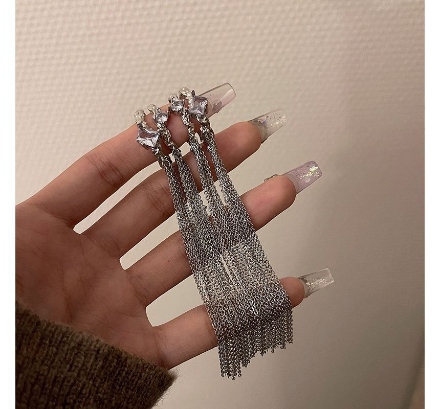 Earring Cuff Fringed Alloy