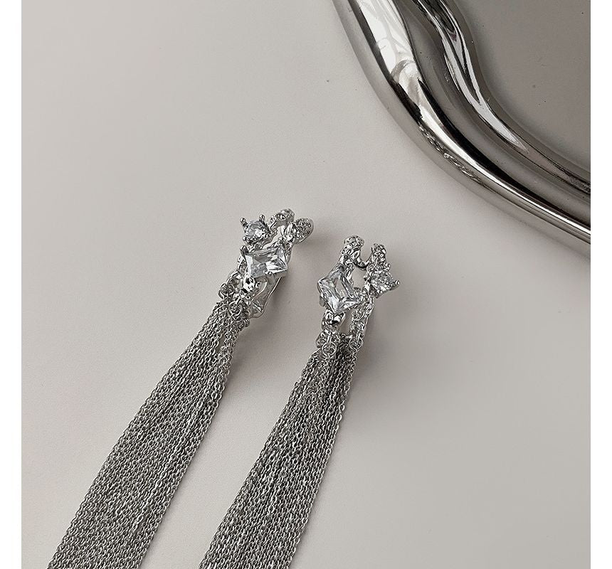 Earring Cuff Fringed Alloy