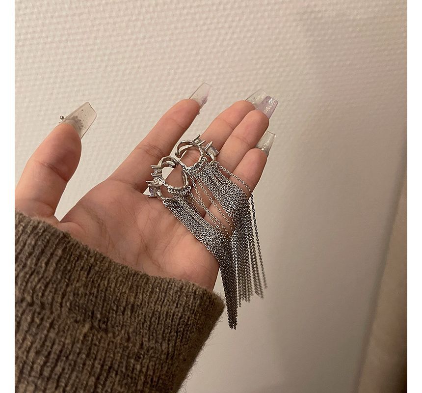 Earring Cuff Fringed Alloy