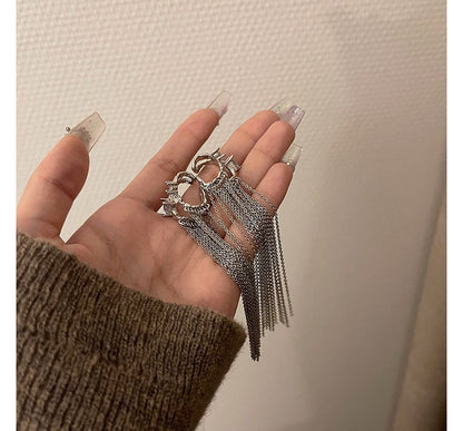 Earring Cuff Fringed Alloy