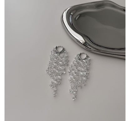 Faux Earring Crystal Alloy Fringed