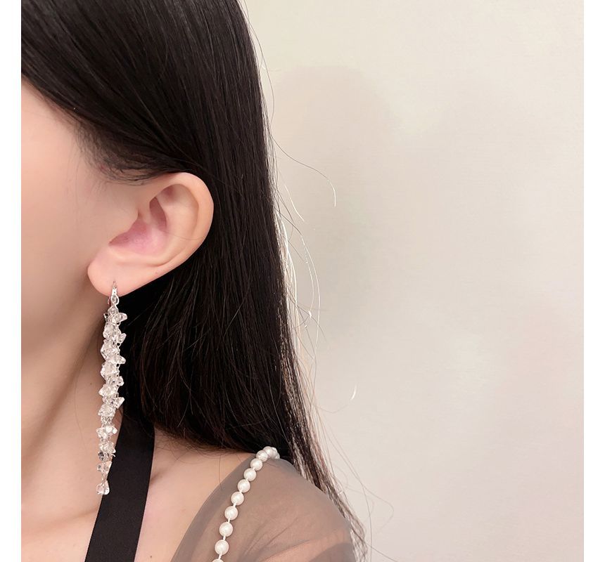 Faux Earring Crystal Alloy Fringed