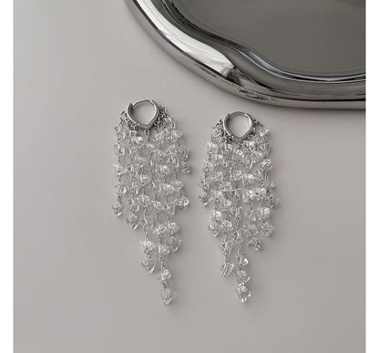 Faux Earring Crystal Alloy Fringed