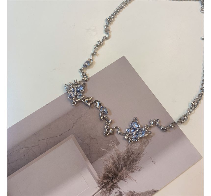 Choker Alloy Butterfly