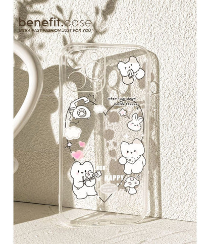 Phone Rabbit Case Transparent