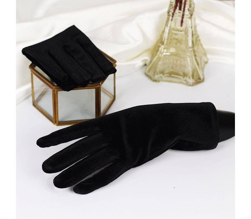 Plain Velvet Gloves