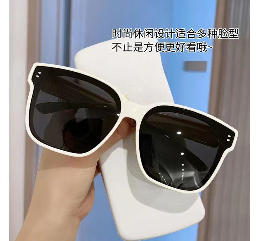 Square Polished Sunglasses