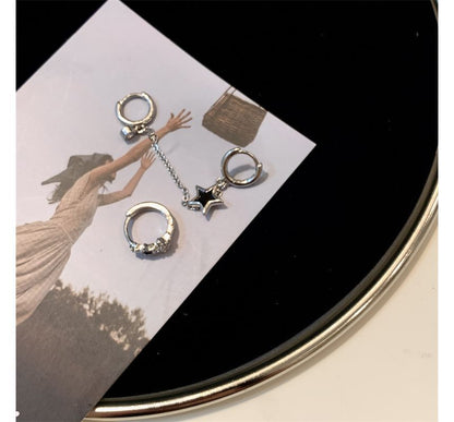 of Earring Glaze designs) Star (various Set Alloy 3: