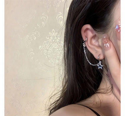 of Earring Glaze designs) Star (various Set Alloy 3: