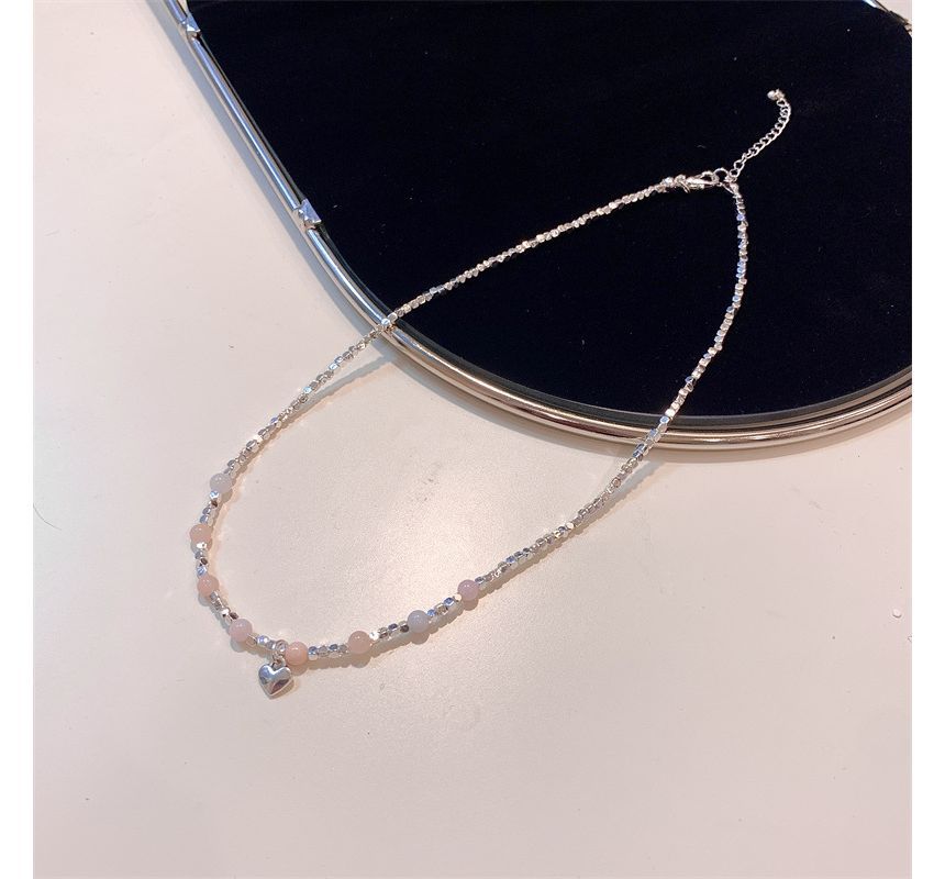 Gemstone Alloy Faux Choker