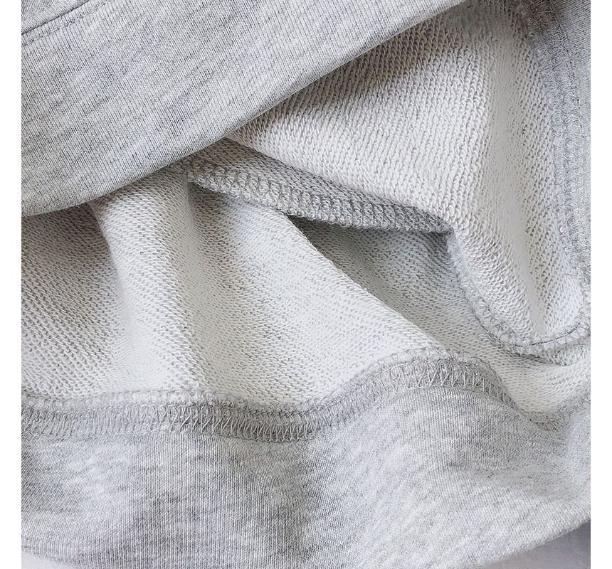 Shorts Label High Applique Waist Plain