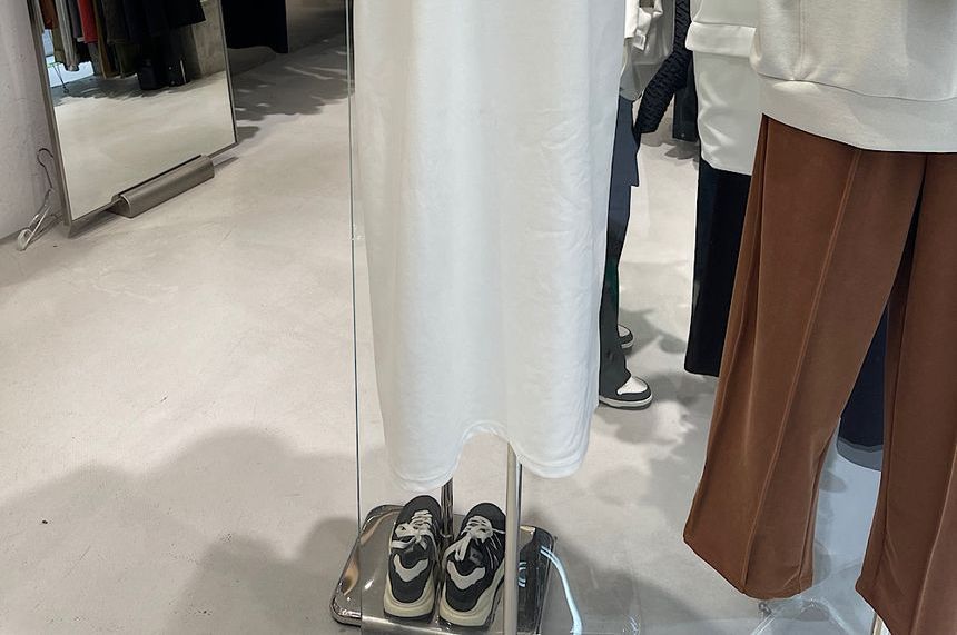 Plain Dress T-Shirt Neck Short-Sleeve Crew Midi