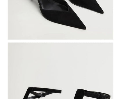Plain Pumps High-Heel Pointed D'Orsay